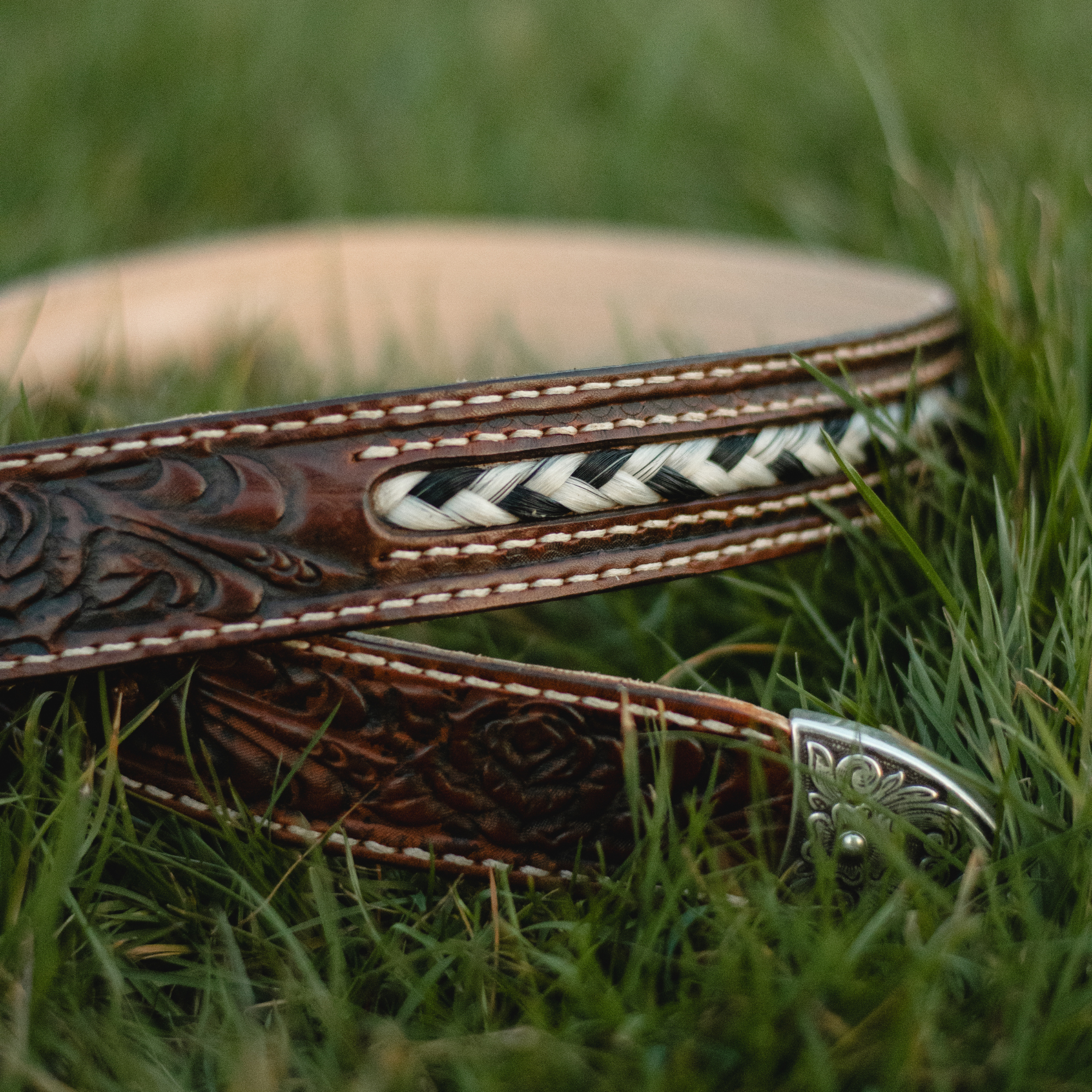 Paardenhaar riem Western Sunflower