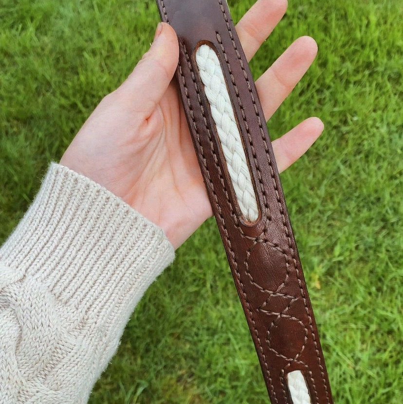 Paardenhaar riem two braids